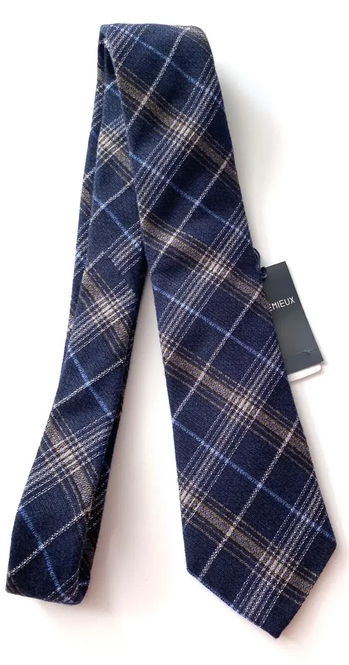 Daniel Cremieux Neck Tie Nwt Silk Wool Made in Italy 3.5
